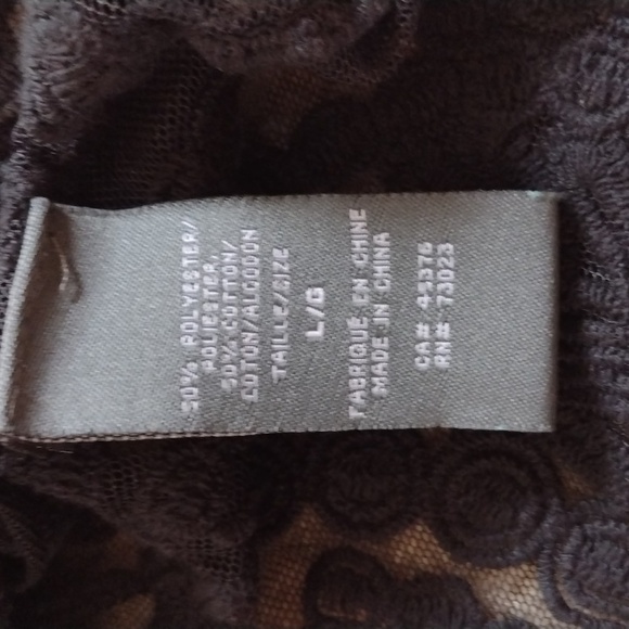 2️⃣ for 🔟 Suzy Shier sheer lace black tank top size L - Picture 6 of 11